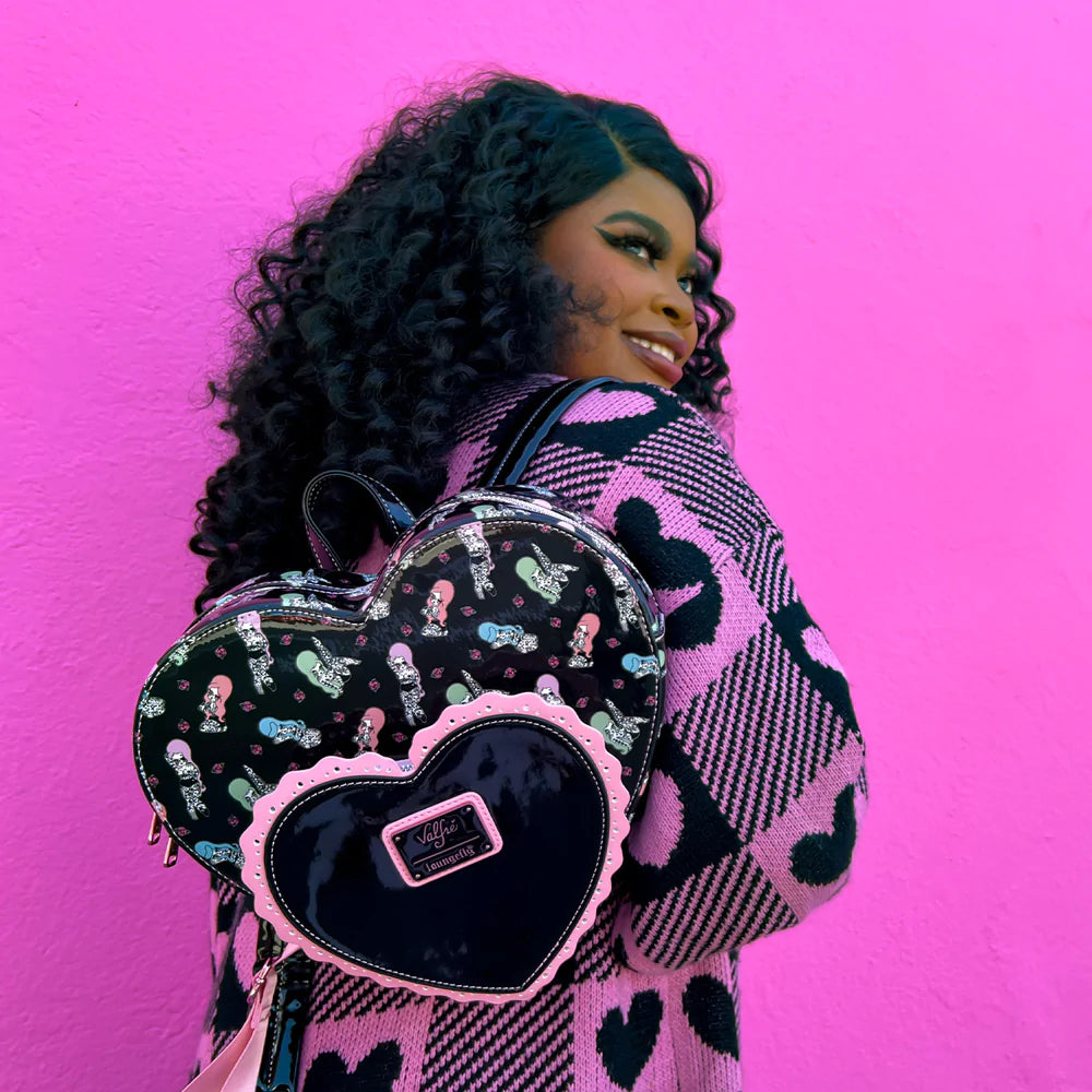 Loungefly x Valfré Bad Bettie Tattoo Heart Mini Backpack
