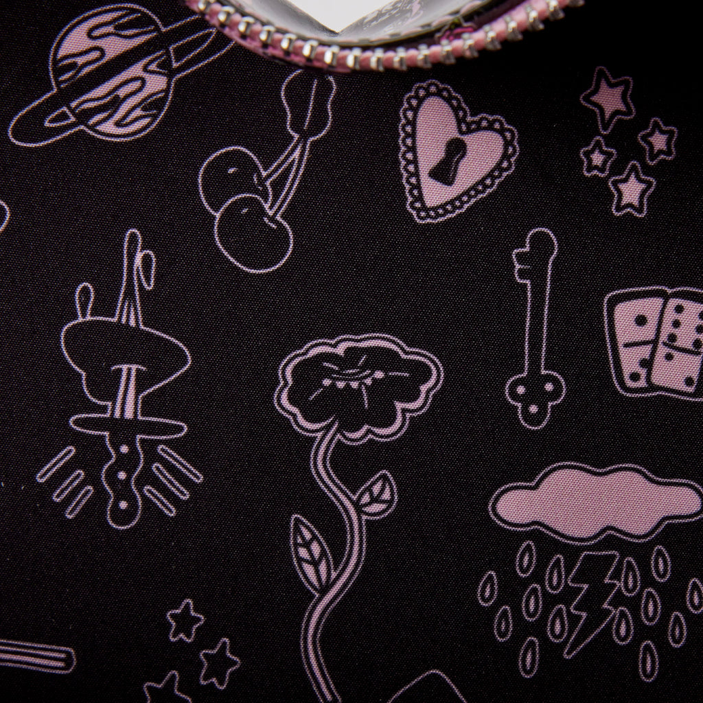 Loungefly x Valfré Bad Bettie Tattoo Heart Mini Backpack