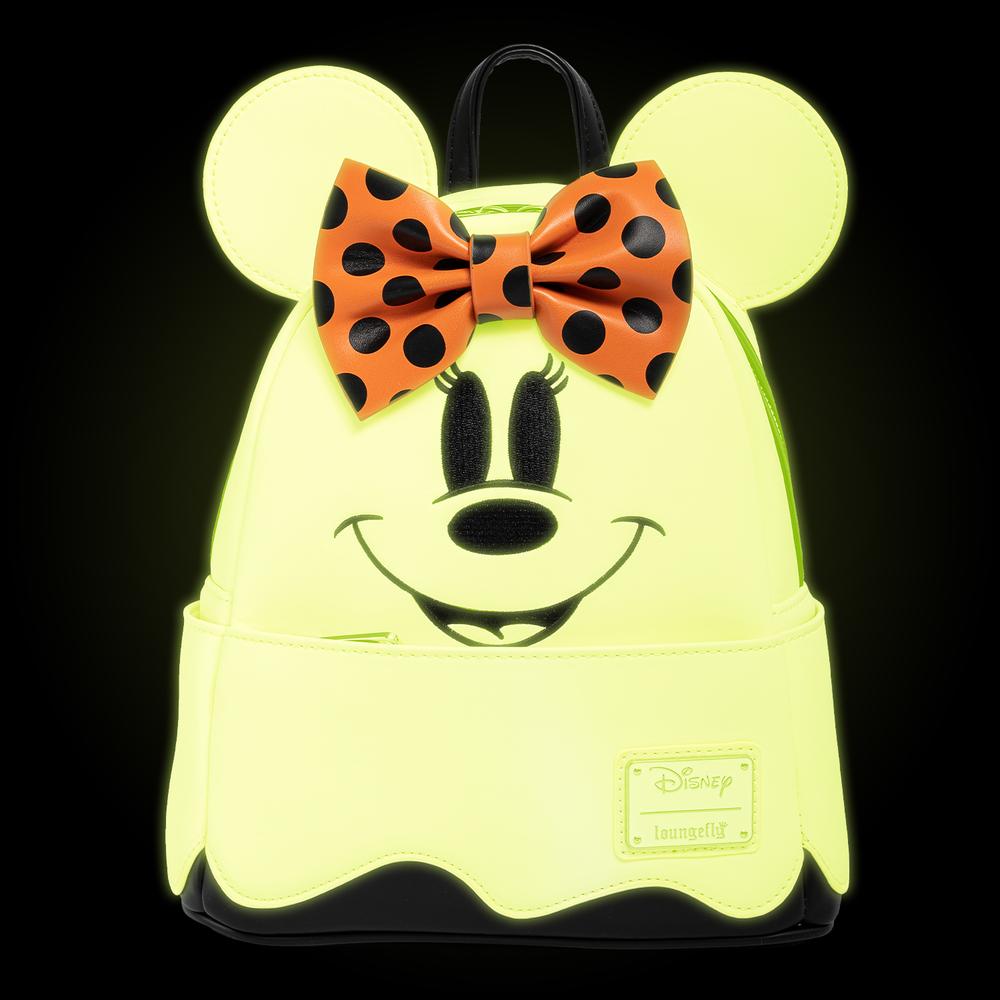 Loungefly Ghost Minnie Glow-in-the-Dark Cosplay Mini Backpack x Disney