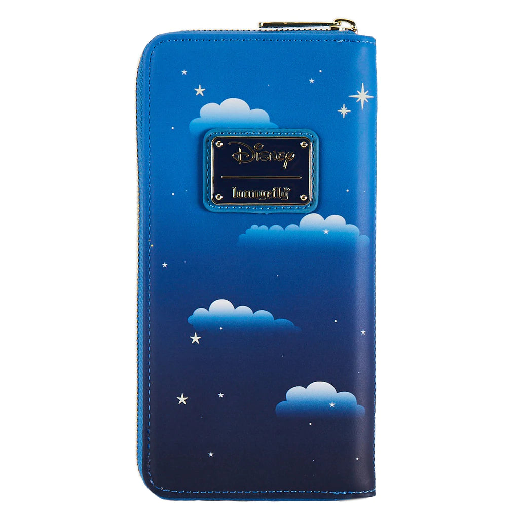 Loungefly x Peter Pan Clock Glow in the Dark Zip Around Wallet x Disney