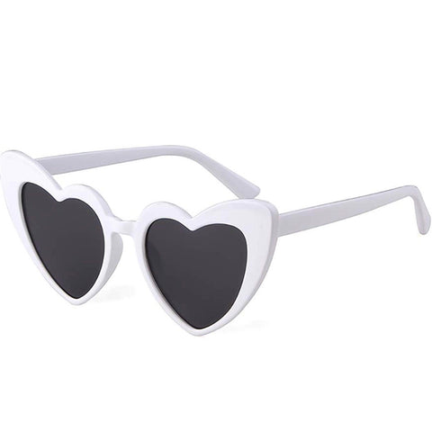 Kitten Heart Sunglasses in White - Lulabites