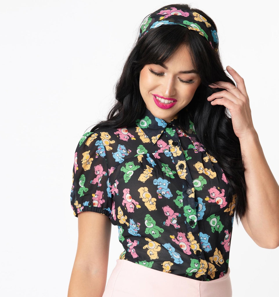 Care Bears Playtime Print Blouse x Unique Vintage - Lulabites