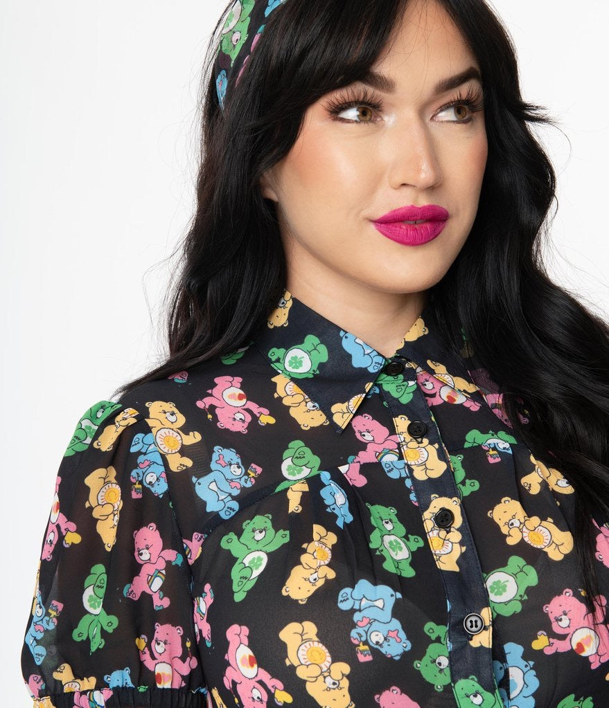 Care Bears Playtime Print Blouse x Unique Vintage - Lulabites