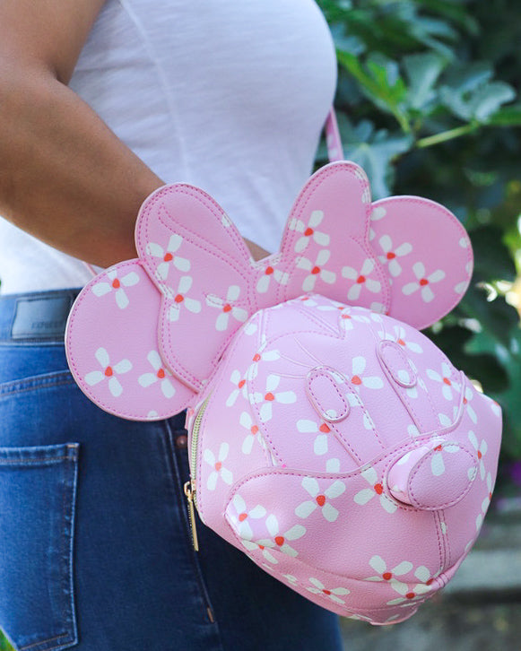 Buy Disney100 Exclusive Minnie Mouse Classic Glitter Figural Crossbody Bag  at Loungefly.