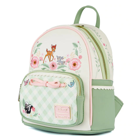 Loungefly Bambi Springtime Gingham Mini Backpack