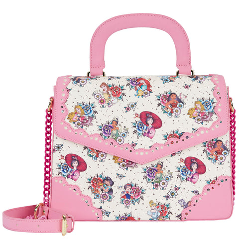 Loungefly Disney Princess Tattoo AOP Crossbody Bag