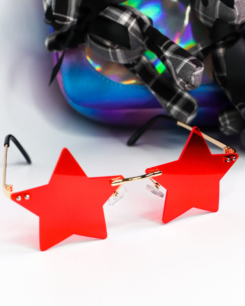 Seeing Stars Sunglasses Red - Lulabites