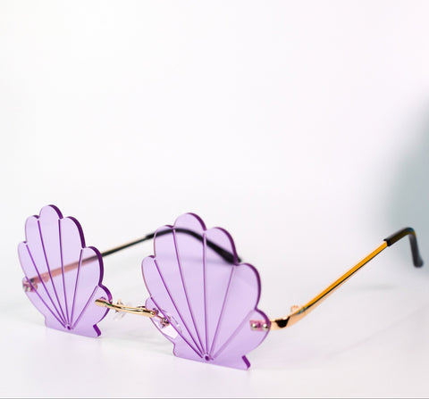 See Shell Sunglasses Purple - Lulabites