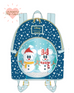 Disney Snowman Mickey Minnie Snow Globe Mini Backpack Loungefly