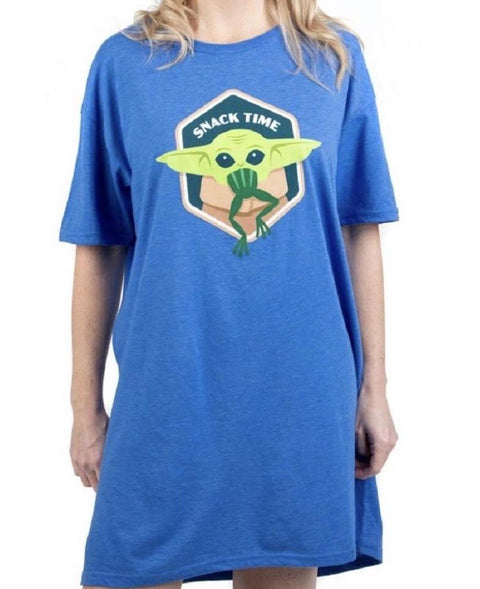 Star Wars Mandalorian The Child Snack Time Lounge Shirt - Lulabites