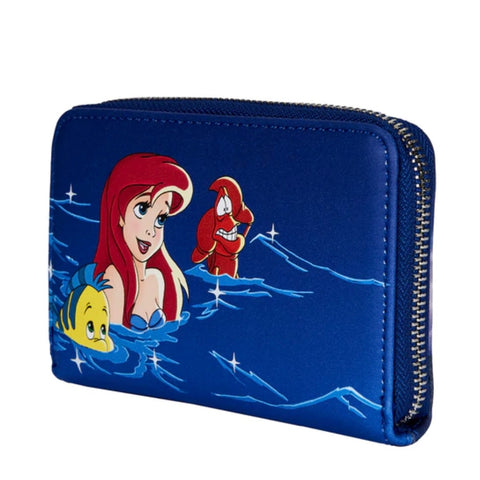 Loungefly Disney The Little Mermaid Ariel Fireworks Zip around Wallet